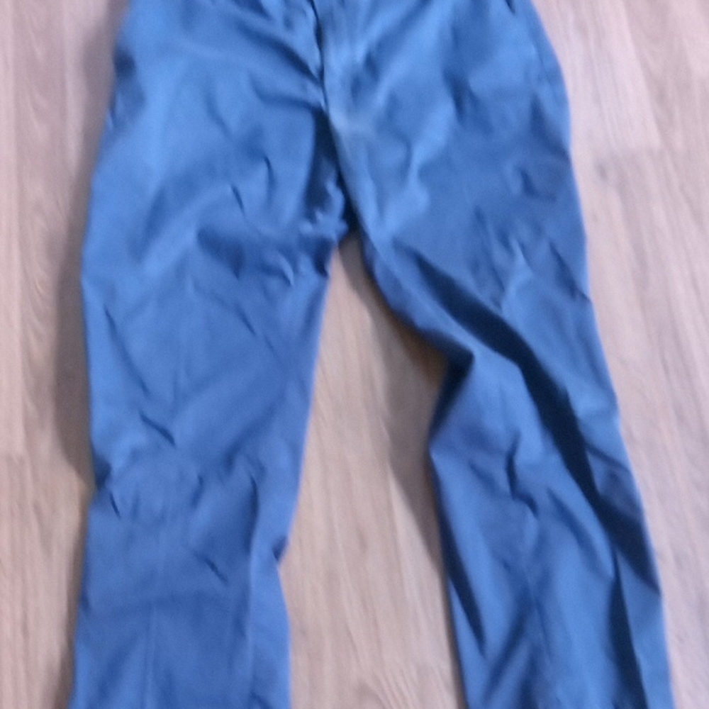 Light Blue Chinos with Wrinkle-Resistant Fabric